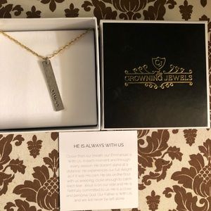 BNWOT The Crowning Jewels “with us” necklace